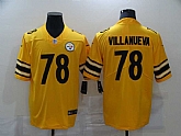 Nike Steelers 78 Alejandro Villanueva Yellow Inverted Legend Limited Jersey,baseball caps,new era cap wholesale,wholesale hats